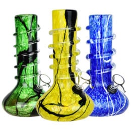 Innovative Experience Soft Glass Water Pipe - 8" / Colors Vary