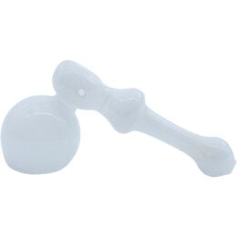 LA Pipes "Ivory Hammer" Glass Hammer Bubbler Pipe