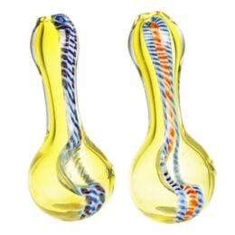 DNA Twist Spoon Pipe - 3.5" / Colors Vary