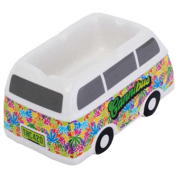 Fujima Hippie Bus Ceramic Ashtray - 5.5"x3"