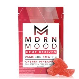 Mdrn Mood Cherry Pineapple - 25mg CBD / 5mg THC (6ct)
