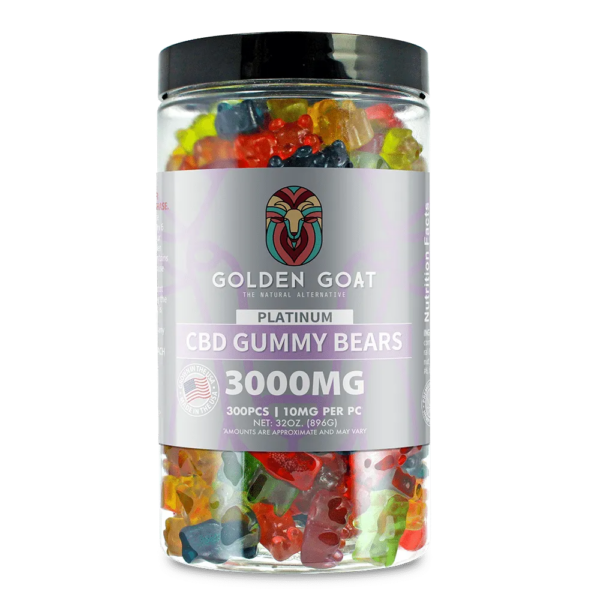 Platinum CBD Gummies 3000mg - Clear Bears