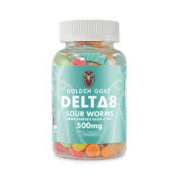Delta 8 Gummies 500mg - Sour Worms