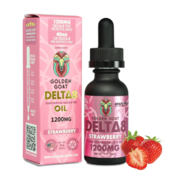 Delta-8 Oil, 1200mg – Strawberry – 30ml, 1oz