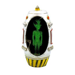 Alien Escape Pod Backflow LED Incense Burner - 6.75"