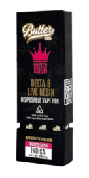 Butter OG Delta 8 Live Resin Disposable Vape 2G - Master Kush (Indica)