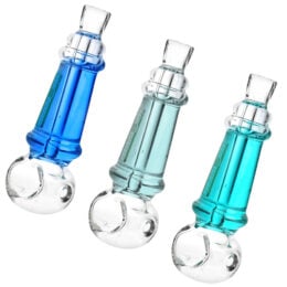 Diamond Glass Glycerin Spoon Pipe - 5" / Colors Vary