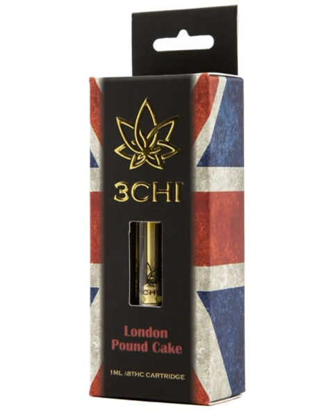 3Chi: Delta 8 THC Vape Cartridge London Pound Cake (Indica Hybrid) 1 ml