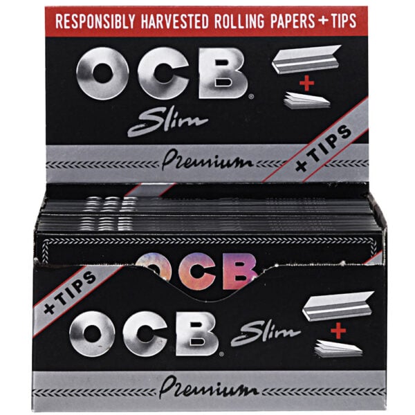 24PC DISPLAY - OCB Premium Rolling Papers & Tips