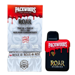 Roar x Packwoods Nug Run Concentrate 3500MG LIVE RESIN THC-B + THC-H, D11 +D8 - White Widow