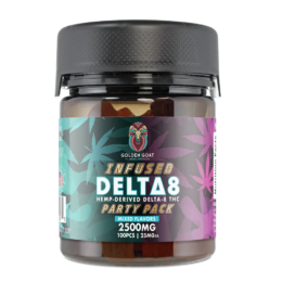 Infused Delta-8 Gummies, 2500mg – Party Pack – Mixed Flavors, 100ct