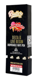 Butter OG Delta 8 Live Resin Disposable Vape 2G - Watermelon Gelato (Sativa)