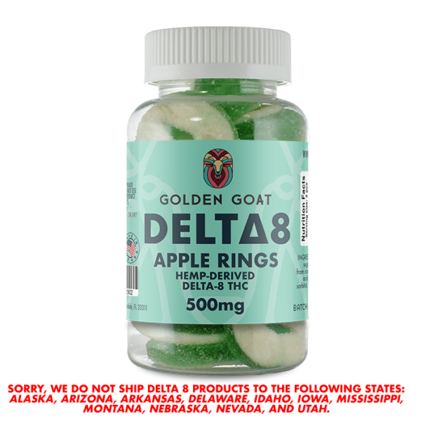 Delta 8 Gummies 500mg - Apple Rings
