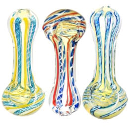 DNA Twist Spoon Pipe - 4" / Colors Vary