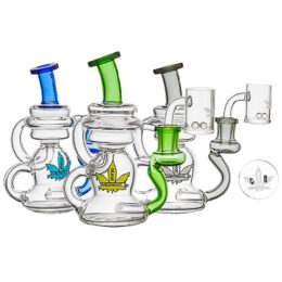 aLeaf Recycler Dab Rig Spinner Kit - 6" / 14mm F / Colors Vary