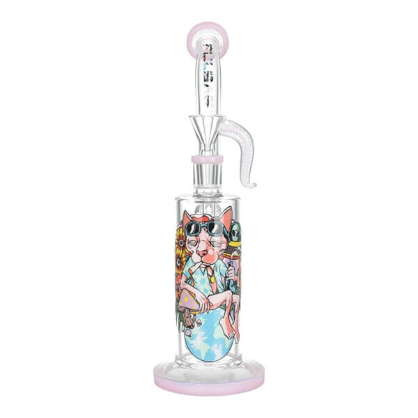 Pulsar Chill Cat Artist Series Rig-Style Water Pipe - 10.5" / 14mm F