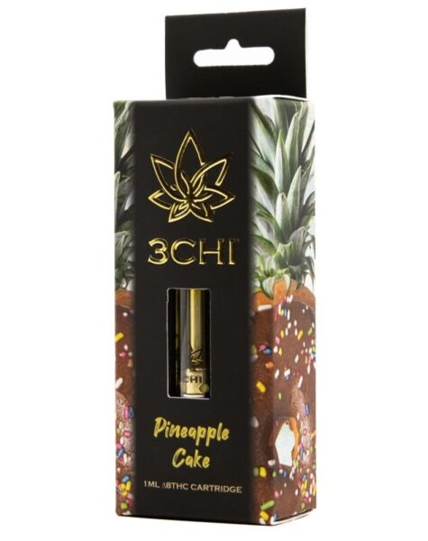 3Chi: Delta 8 THC Vape Cartridges Pineapple Cake (Indica Hybrid) 1 ml
