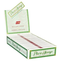 25pc Pure Hemp 1 1/4 Rolling Papers Display