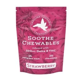 Soothe Chewables | Delta 8 | Strawberry 20ct bag