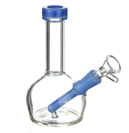 1Stop Glass 6 Inch Round Base Bong – Perfect & Portable