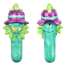 Zooted Alien Ceramic Spoon Pipe - 5.75"