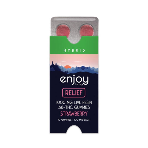 Enjoy: Relief Live Resin 1000mg Delta 8 THC Gummies (100mg/gummy)