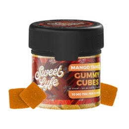 Vegan Gummies 100MG D9 THC- 2oz Jar Mango Tango