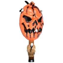 Scary Jack-O'-Lantern Gas Mask w/ Acrylic Water Pipe - 8"