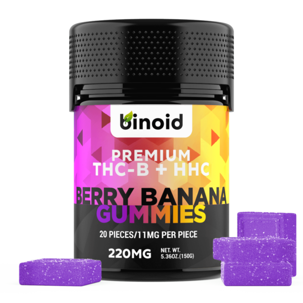 Binoid THC-B + HHC Gummies – Berry Banana