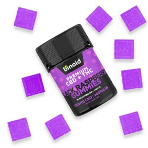 CBD + THC Gummies Black Raspberry Binoid
