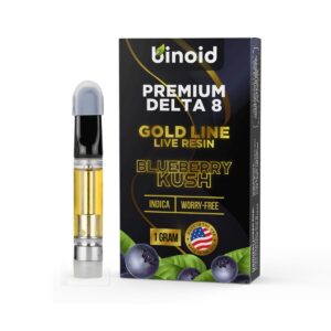 Blueberry Kush Delta 8 Gold Line Vape