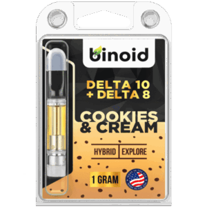 Binoid Delta 10+delta 8 THC Vape cookies and cream 1gram