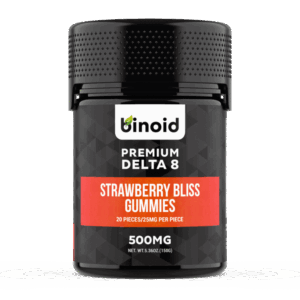 Binoid Strawberry Bliss Delta 8 Gummies front image