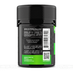 Binoid Delta 8 THC Gummies – Green Apple Candy back image