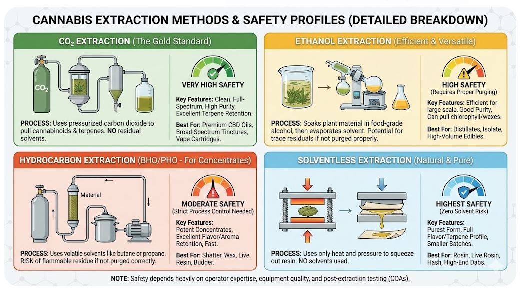 Extraction Methods & Their Safety Profiles (Expanded & Detailed)