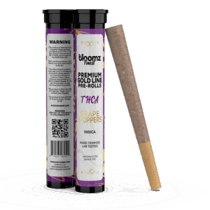 Bloomz Exotic THCA Pre-Rolls Gold Line Grape Stoppers