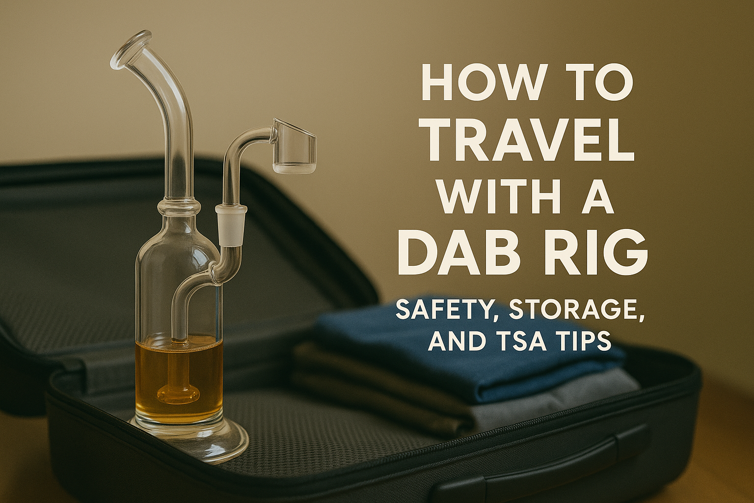 Featured image for “How to Travel with a Dab Rig: Safety, Storage, and TSA Tips”