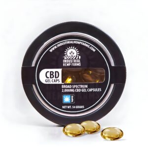 IHF CBD Gel Capsules – 80 Count (25 Mg) Broad Spectrum