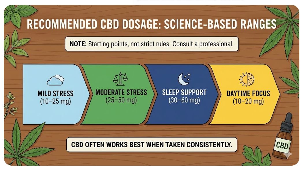 Recommended Dosage Ranges by Cannabinoid