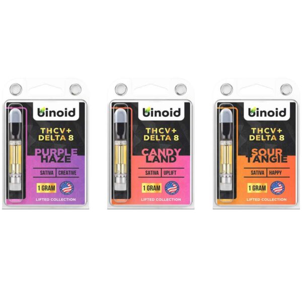 Binoid THCV + Delta 8 Vape Cartridge Bundle (3 packs)