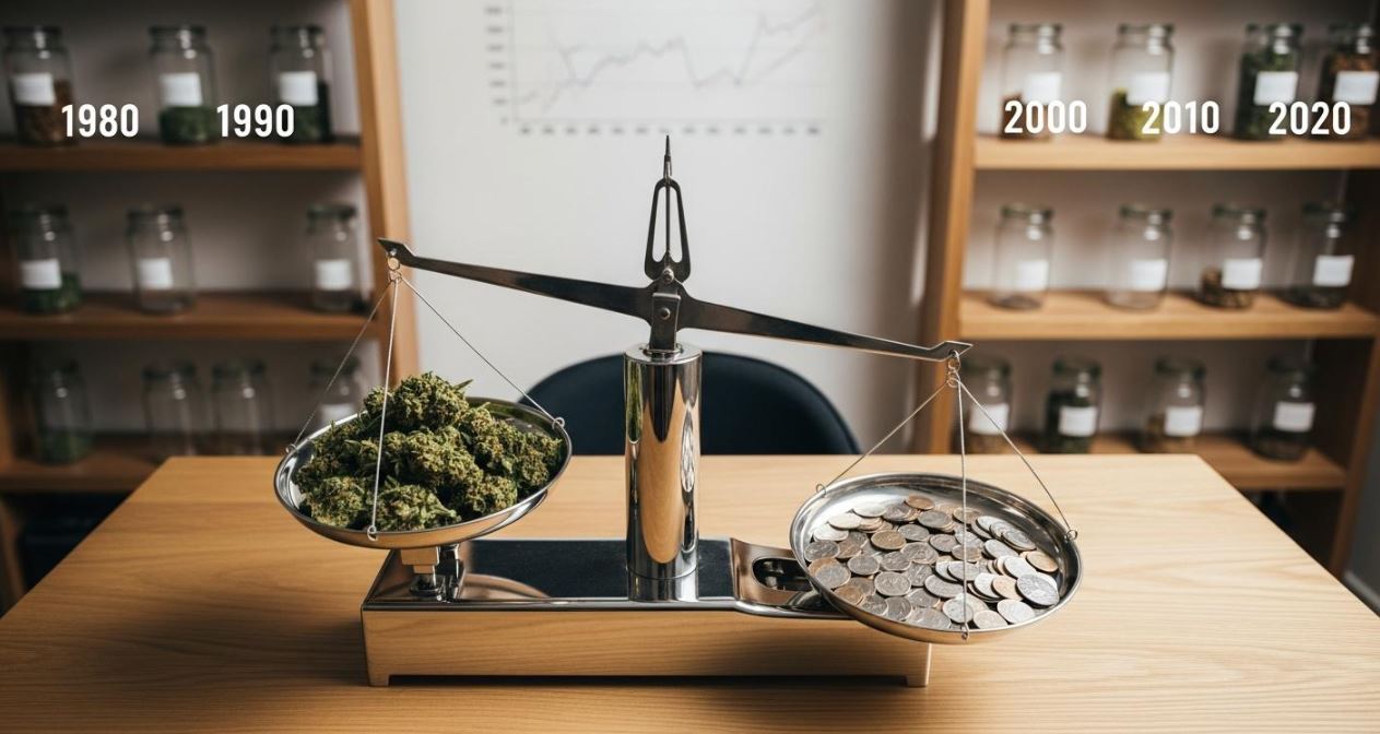 Featured image for “The Cost of Weed Over Time”