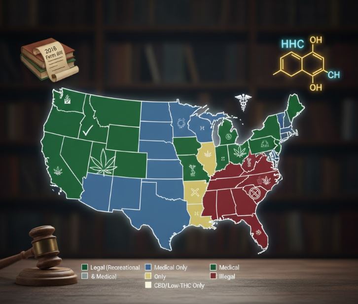 Featured image for “The Legality of THC Products Across the United States”