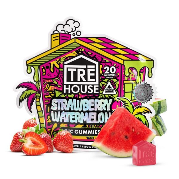 TRĒ House HHC Gummies – Strawberry Watermelon