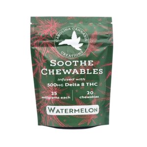 Carolina Cannabis Creations Soothe Chewables - Delta 8 - Watermelon - 20ct bag 1 df1528f6 2cd5 435e 8c1a 164e38dcac73