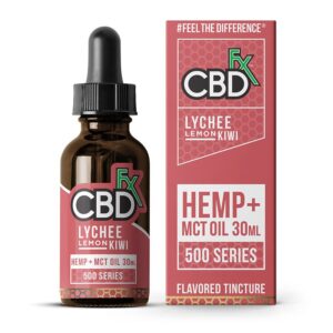products CBDfx CBD Hemp Oil Flavored Tincture Lychee Lemon Kiwi