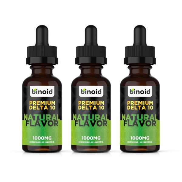 Delta 10 THC Tinctures - Bundle 1000mg natural flavor