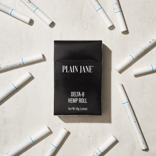 Plain Jane Delta-8 THC Hemp Filtered Pre-Rolls carton pack
