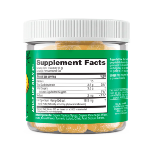 Vibe Nano Pineapple Gummies 30ct - Back (1)