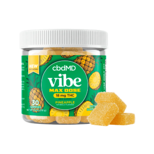 Vibe Nano Pineapple Gummies 30ct + Gummies (1)