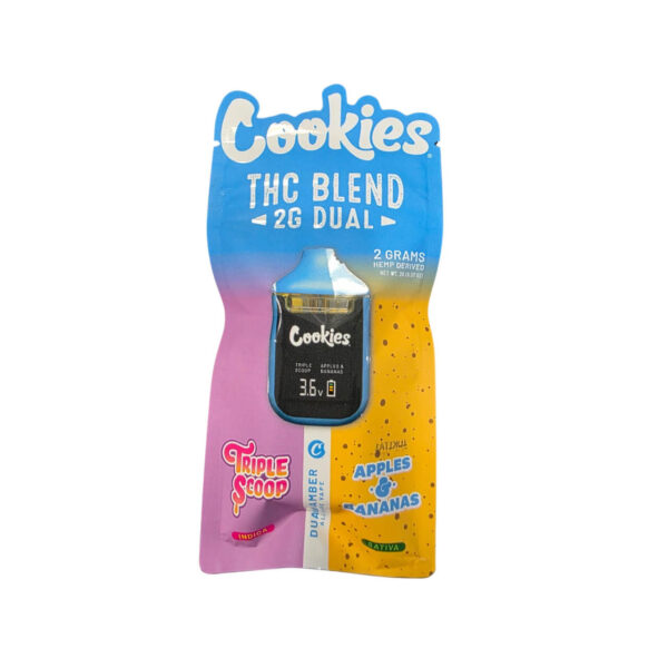 Cookies_THC_Dual_Chamber_Disposable_2G_Triple_Scoop_Apples_Bananas__65092